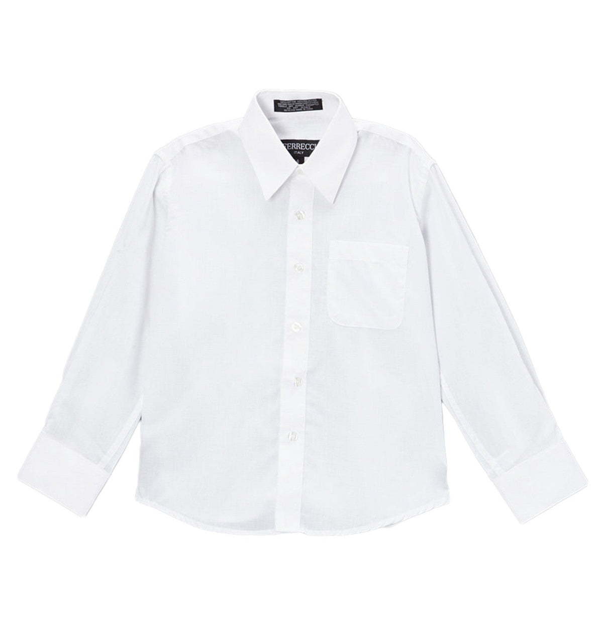 Ferrecci Boys Cotton Blend White Dress Shirt