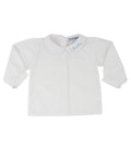 Girls Peter Pan Collar Long Sleeve Shirt