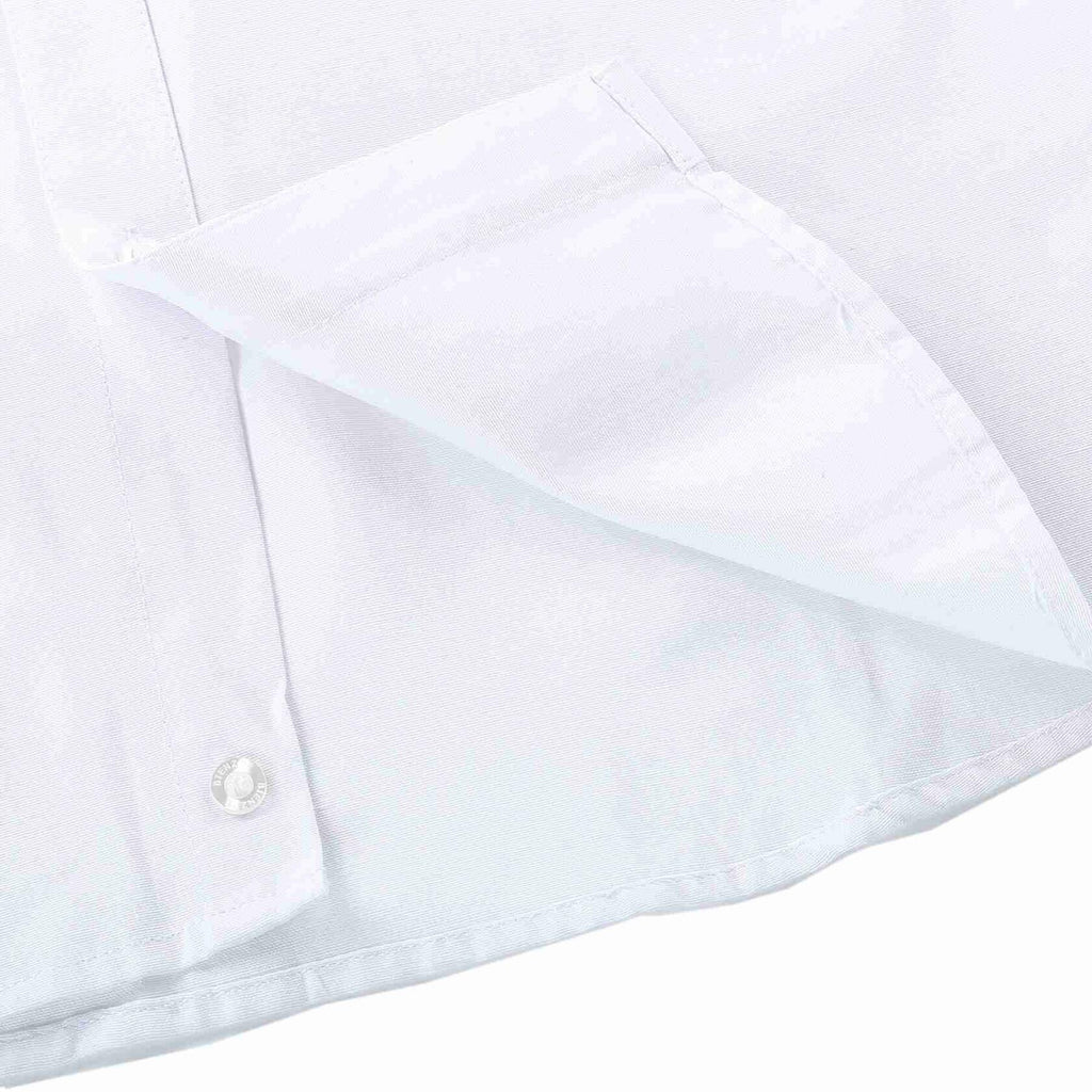 Bienzoe Boys Long Sleeve Button Down Shirt White Size 14